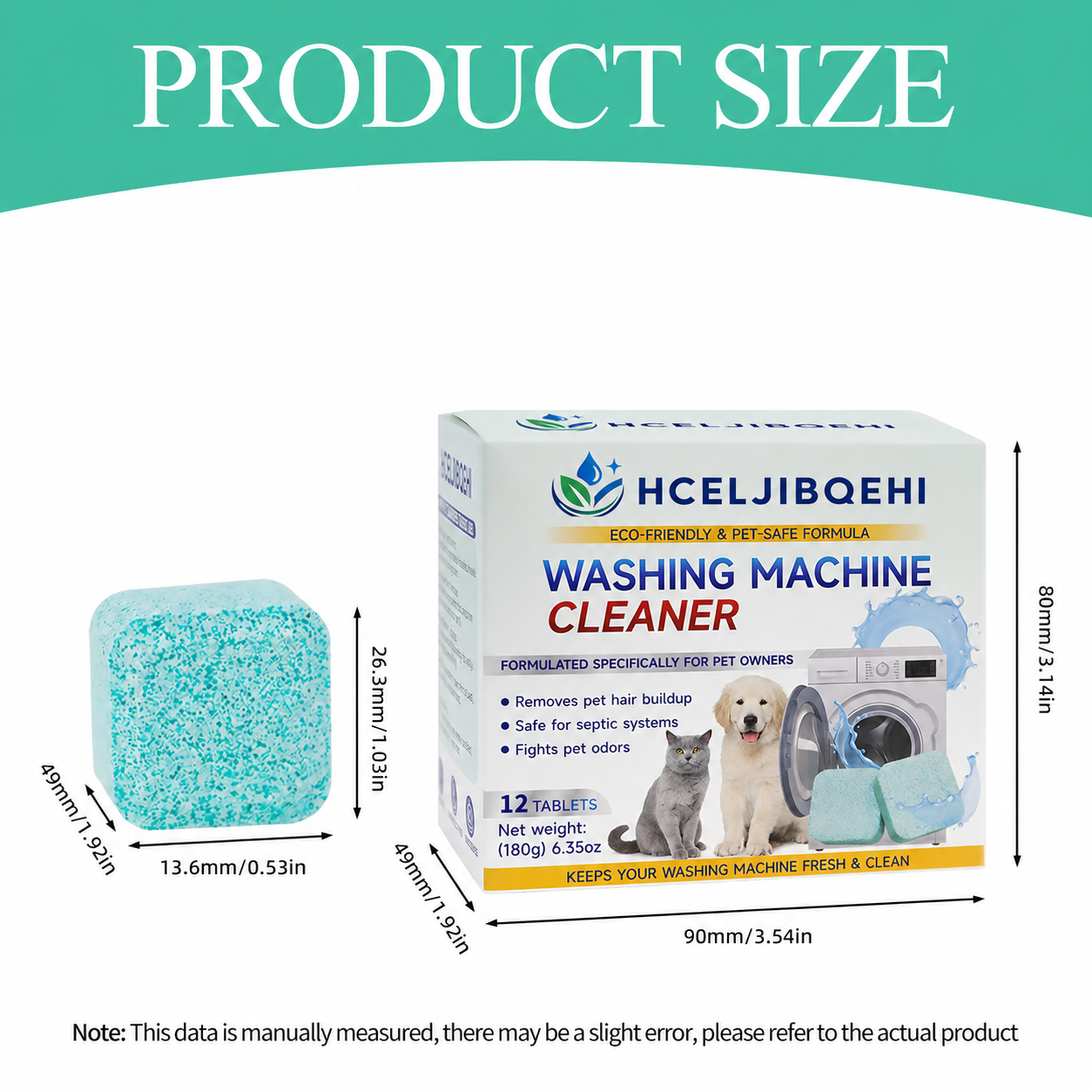 Eco-Friendly Washing Machine Cleaning Tablets for Pet Owners