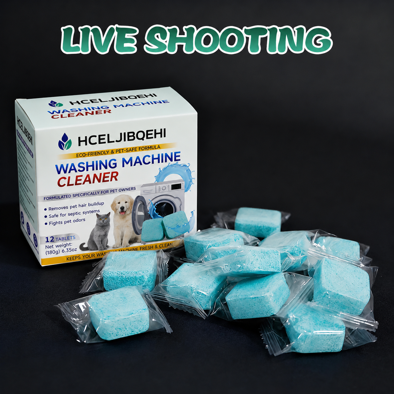Eco-Friendly Washing Machine Cleaning Tablets for Pet Owners